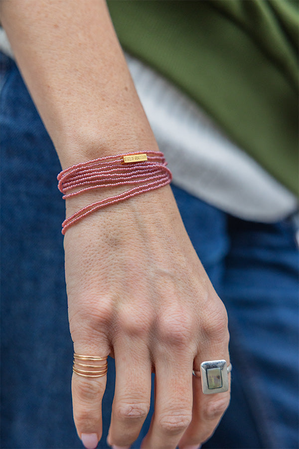 Berry Intention Wrap Bracelet