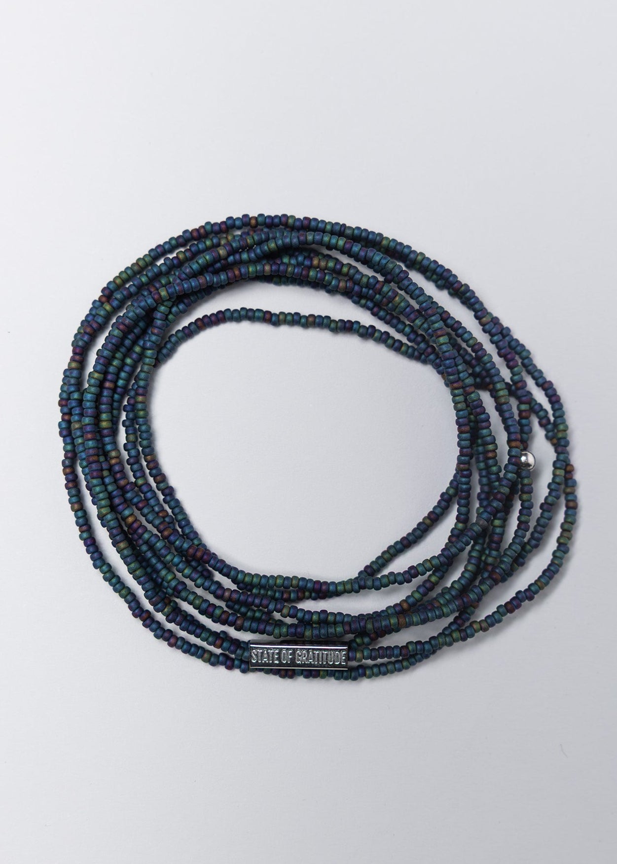Black Rainbow Intention Wrap Bracelet