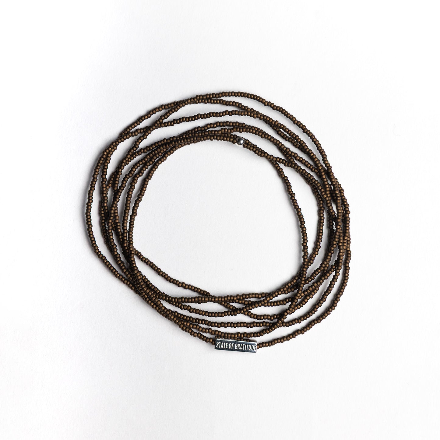 Bronze Intention Wrap Bracelet