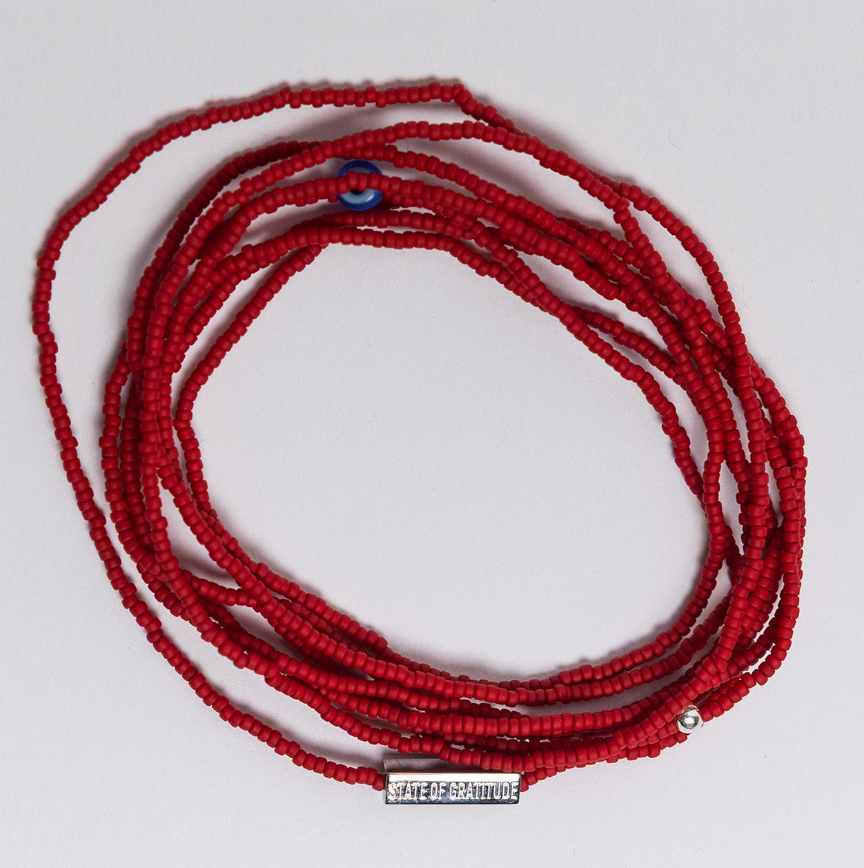 Brick Red Intention Wrap Bracelet