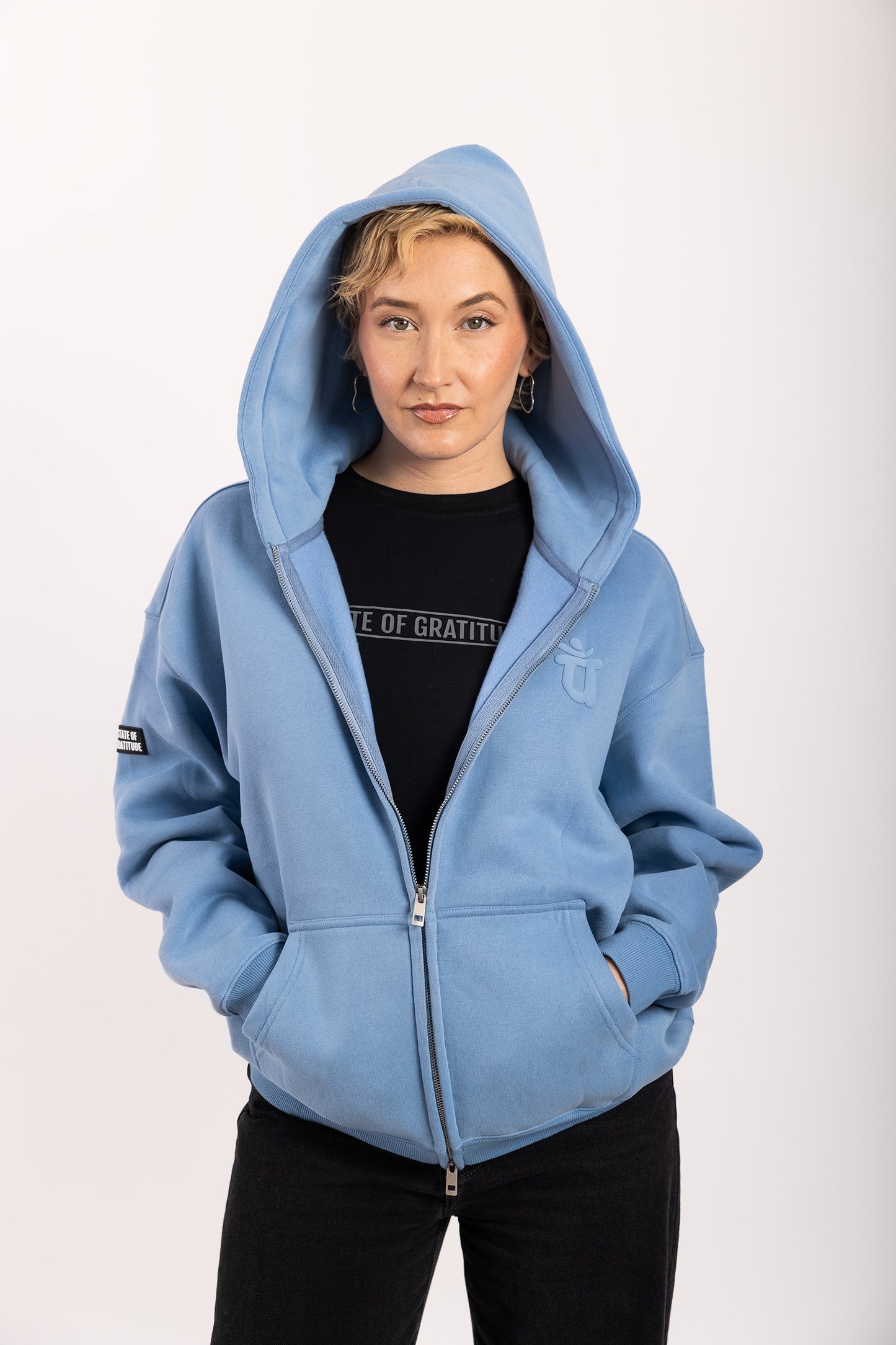 La sudadera con capucha Zip Puff