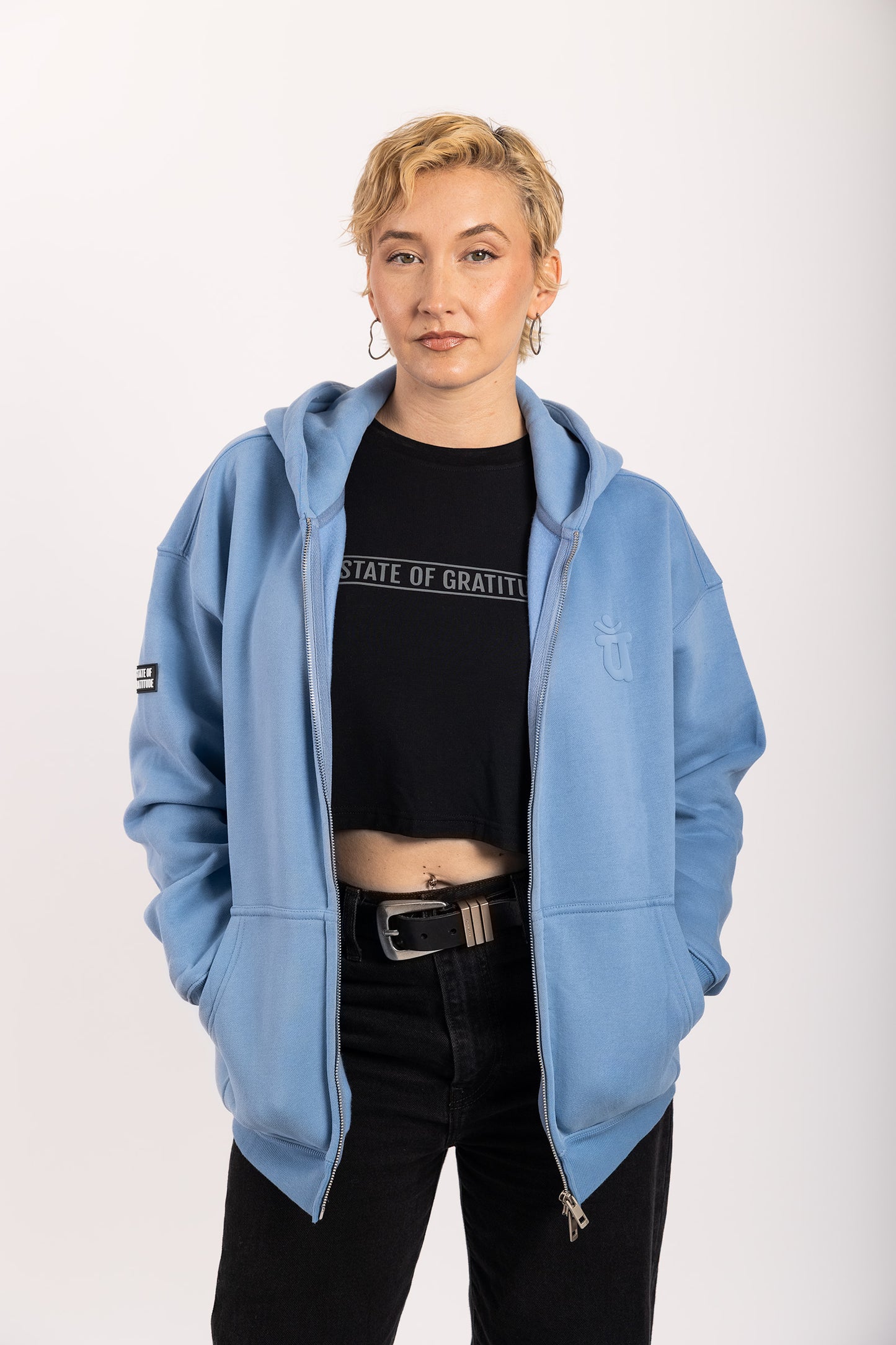 La sudadera con capucha Zip Puff