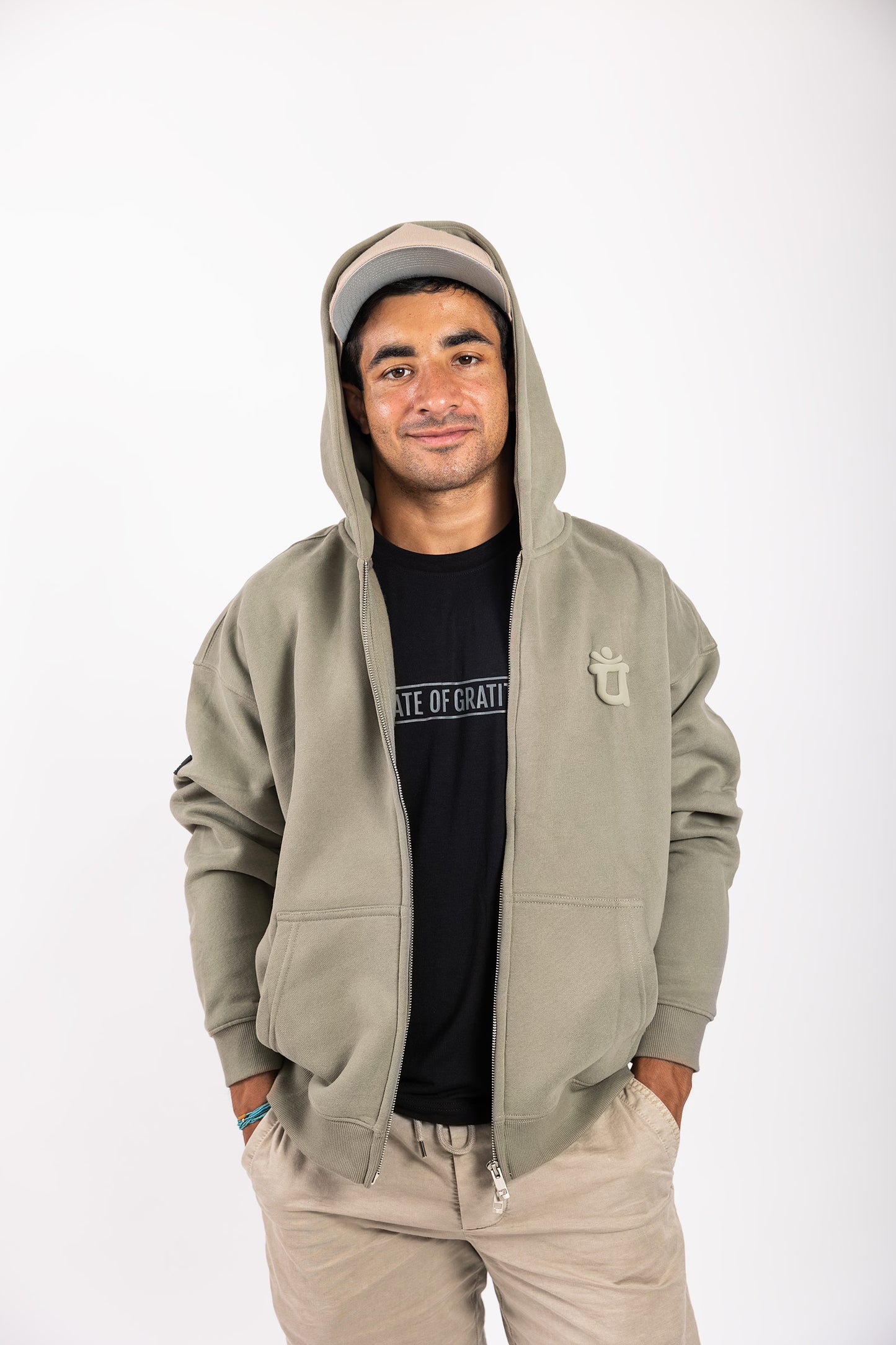 La sudadera con capucha Zip Puff