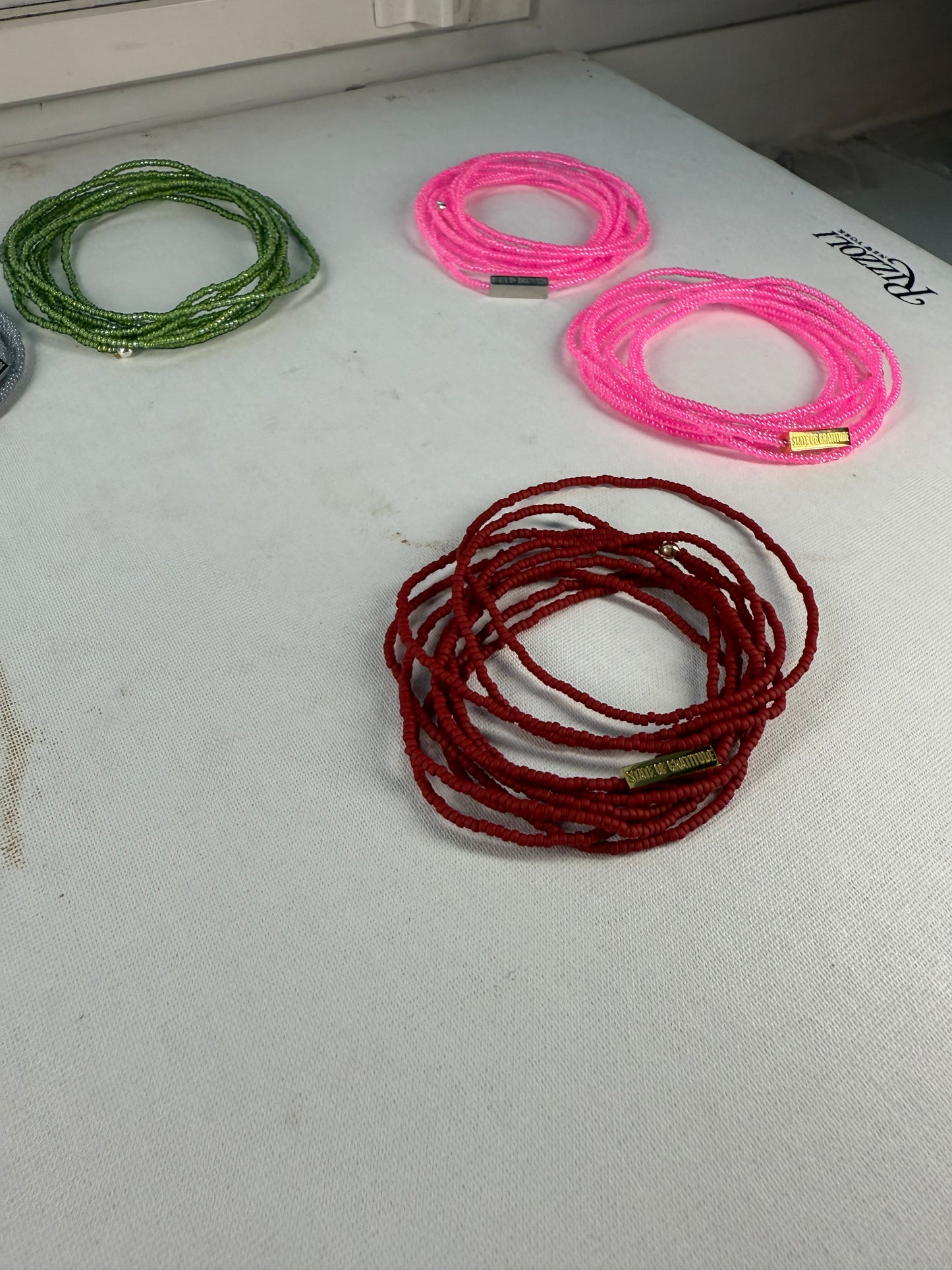 Brick Red Intention Wrap Bracelet