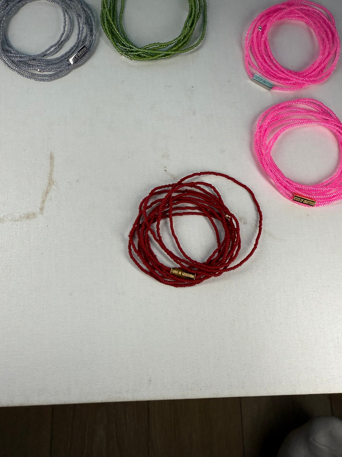 Brick Red Intention Wrap Bracelet