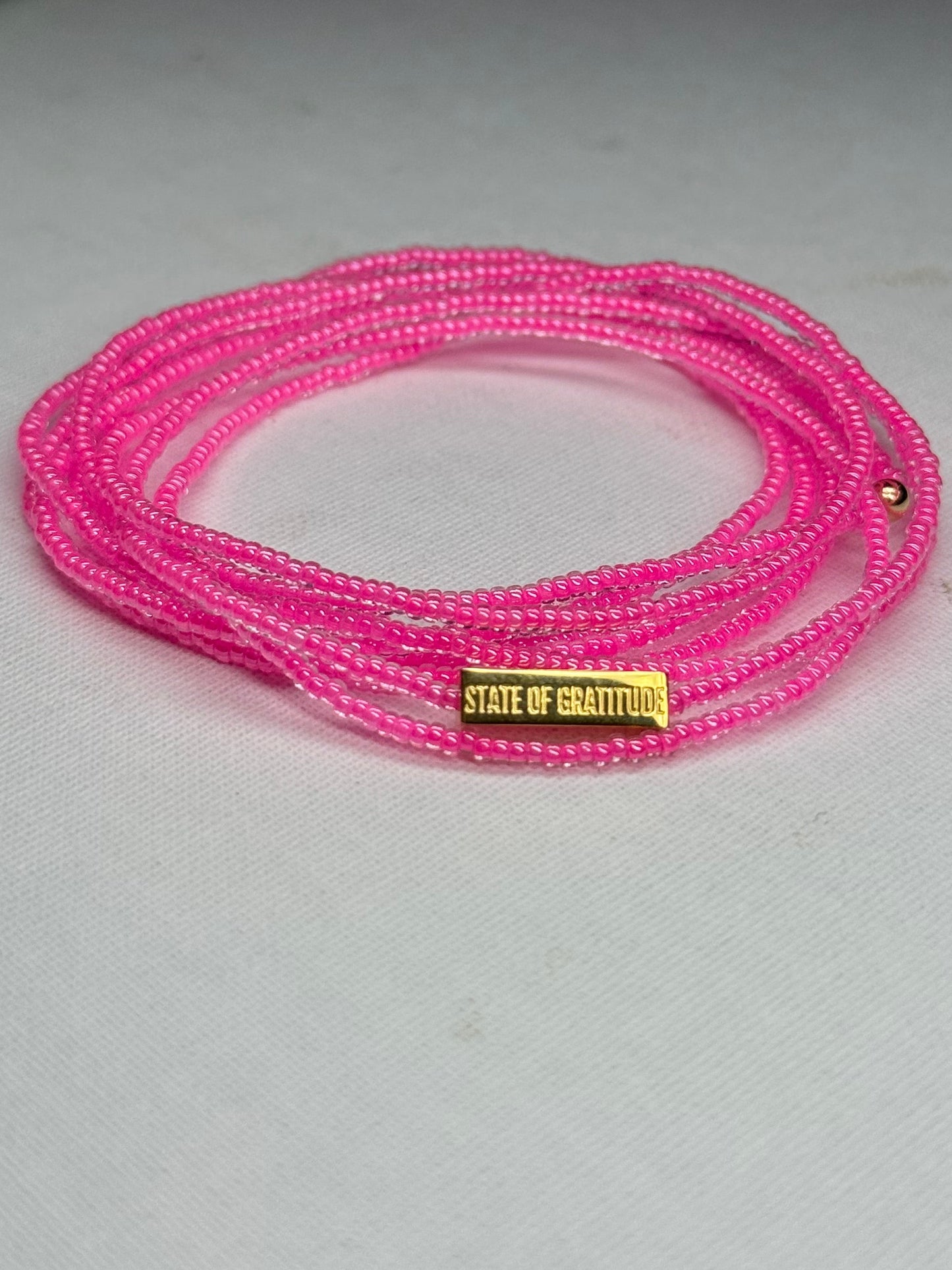 Barbie Pink Intention Wrap Bracelet
