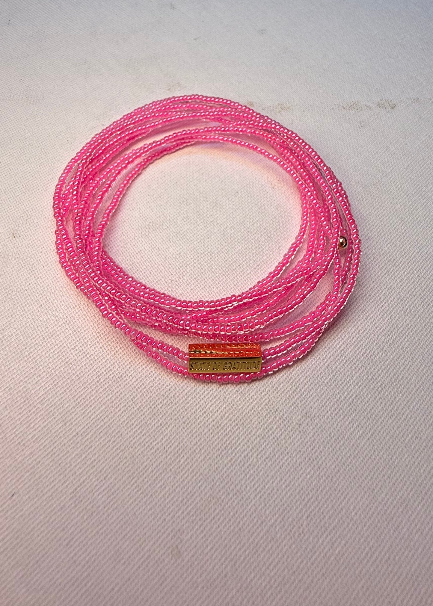 Barbie Pink Intention Wrap Bracelet