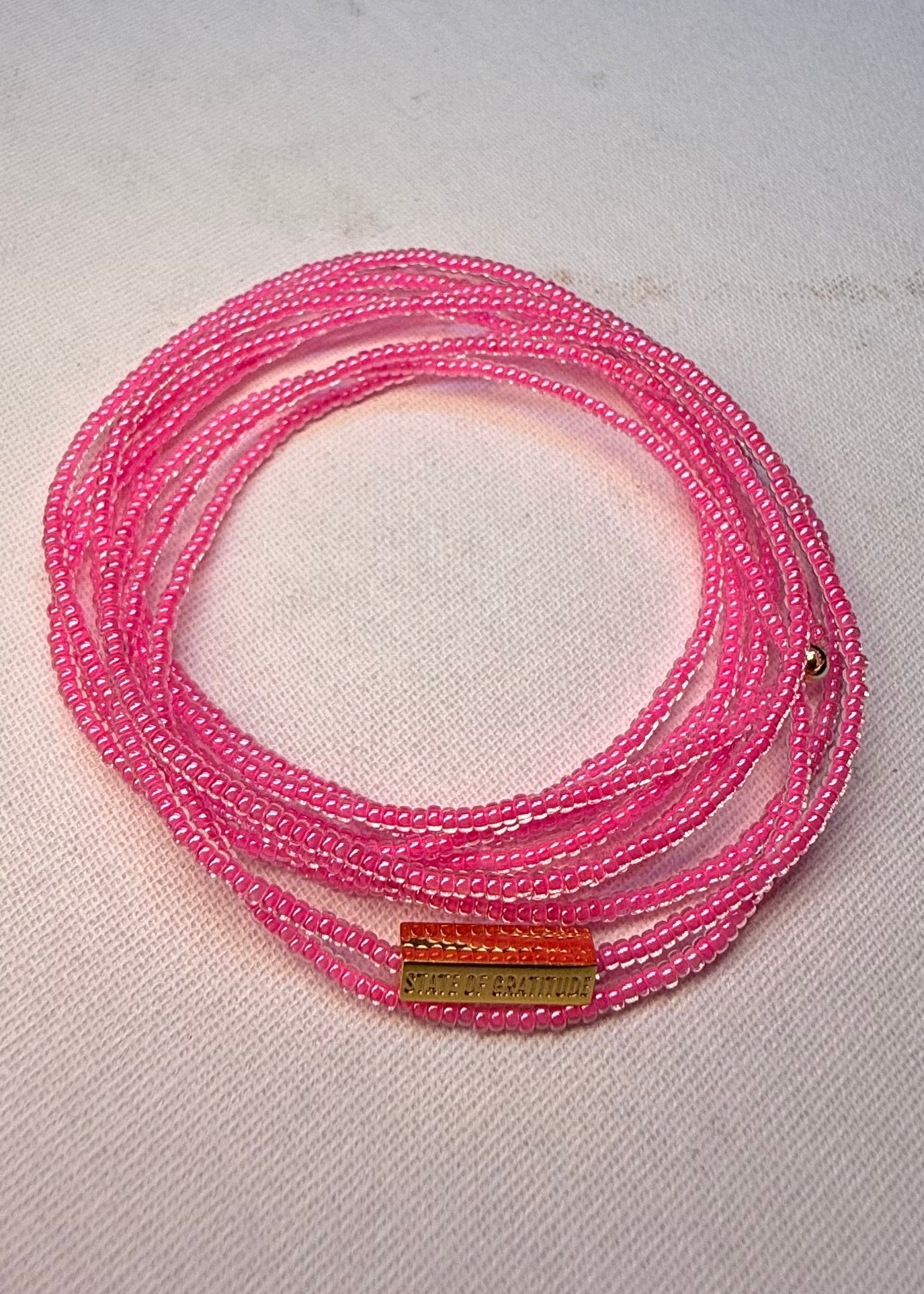 Barbie Pink Intention Wrap Bracelet