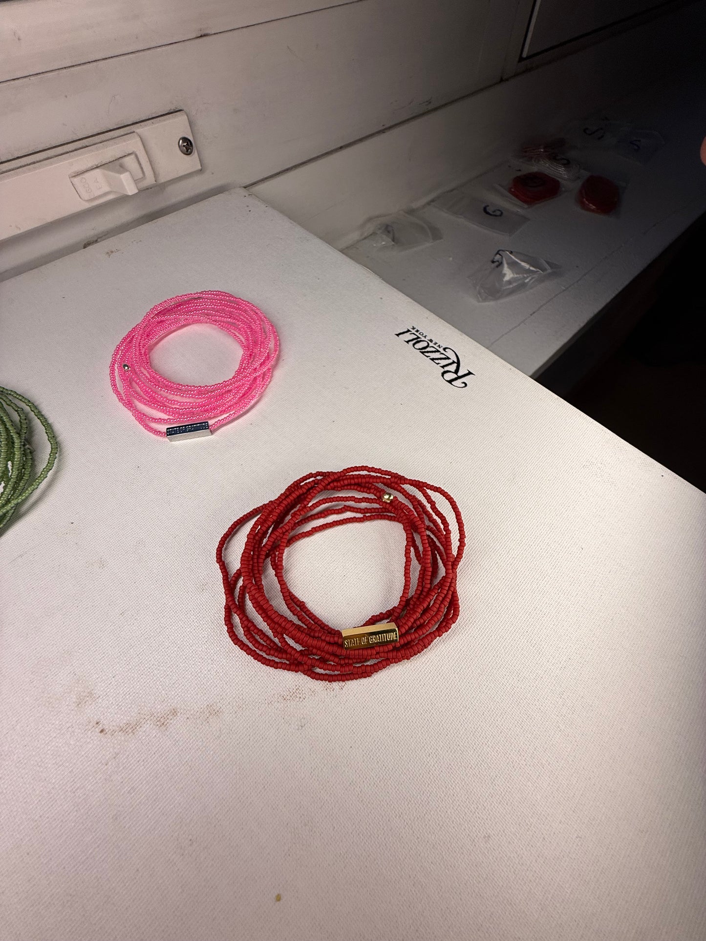 Brick Red Intention Wrap Bracelet