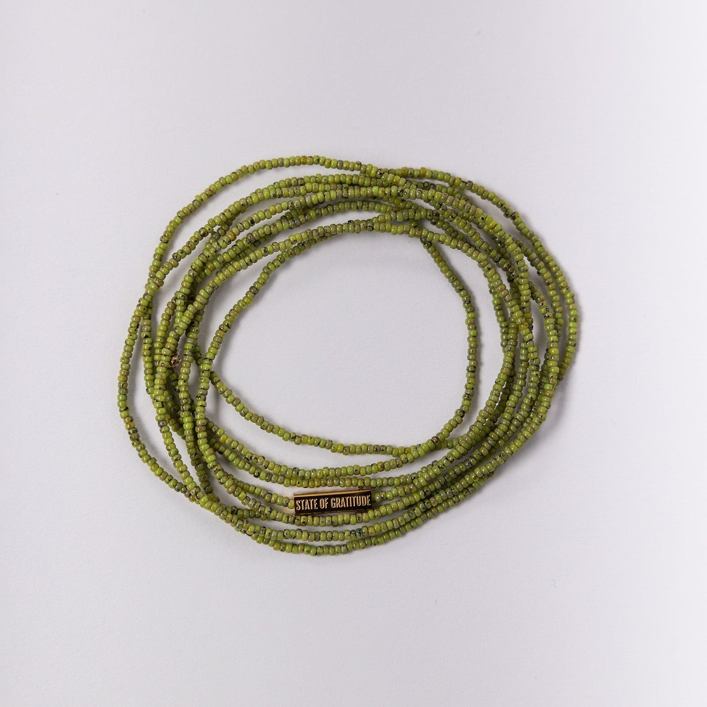 Lime Intention Wrap Bracelet