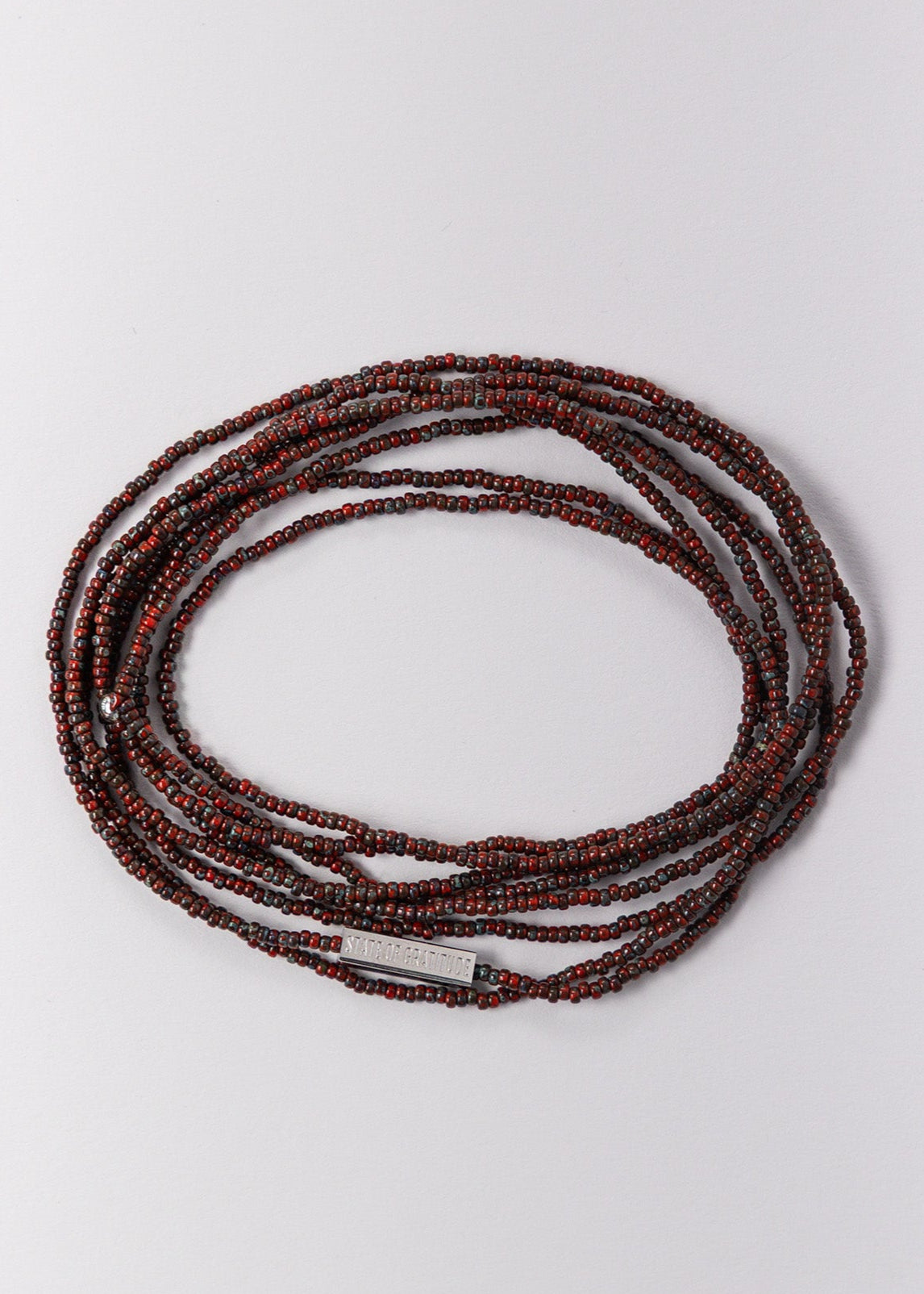 Oxblood Intention Wrap Bracelet