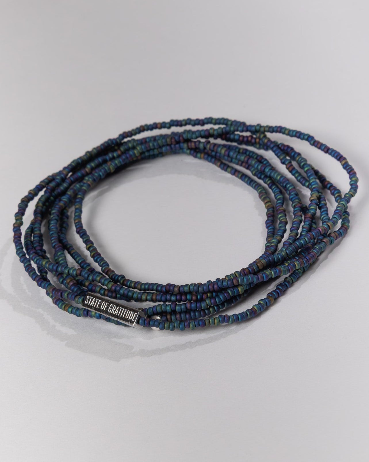 Black Rainbow Gratitude Bracelet Wrap