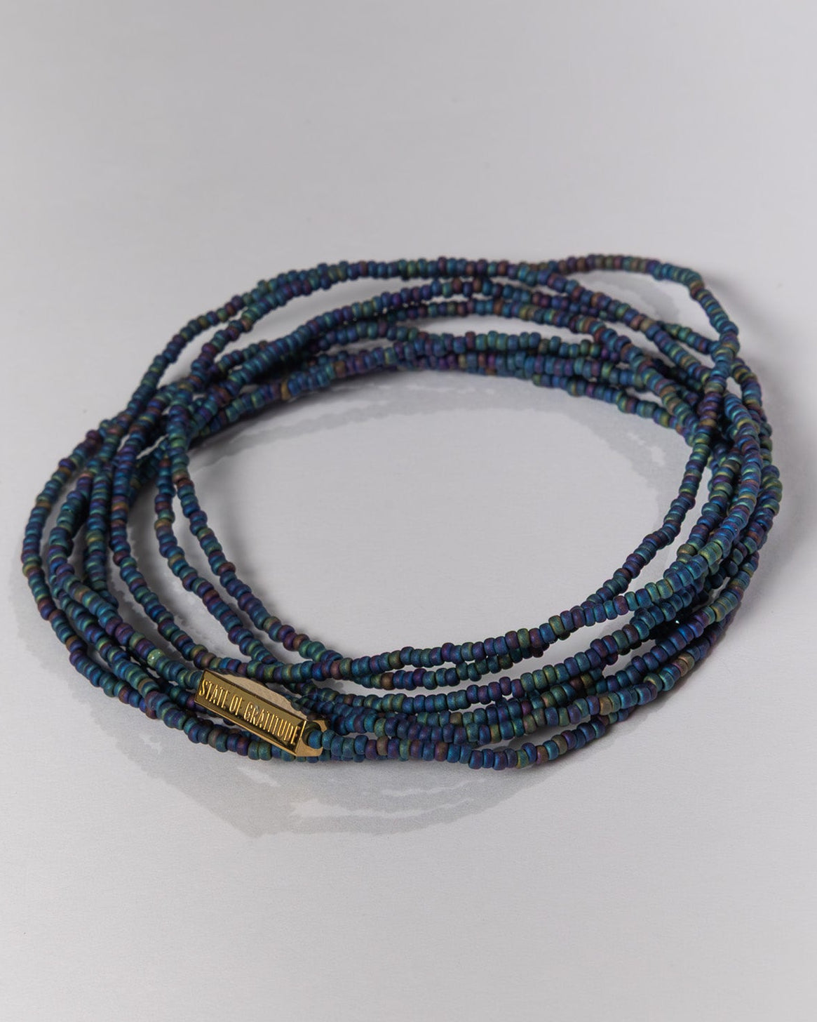 Black Rainbow Gratitude Bracelet Wrap