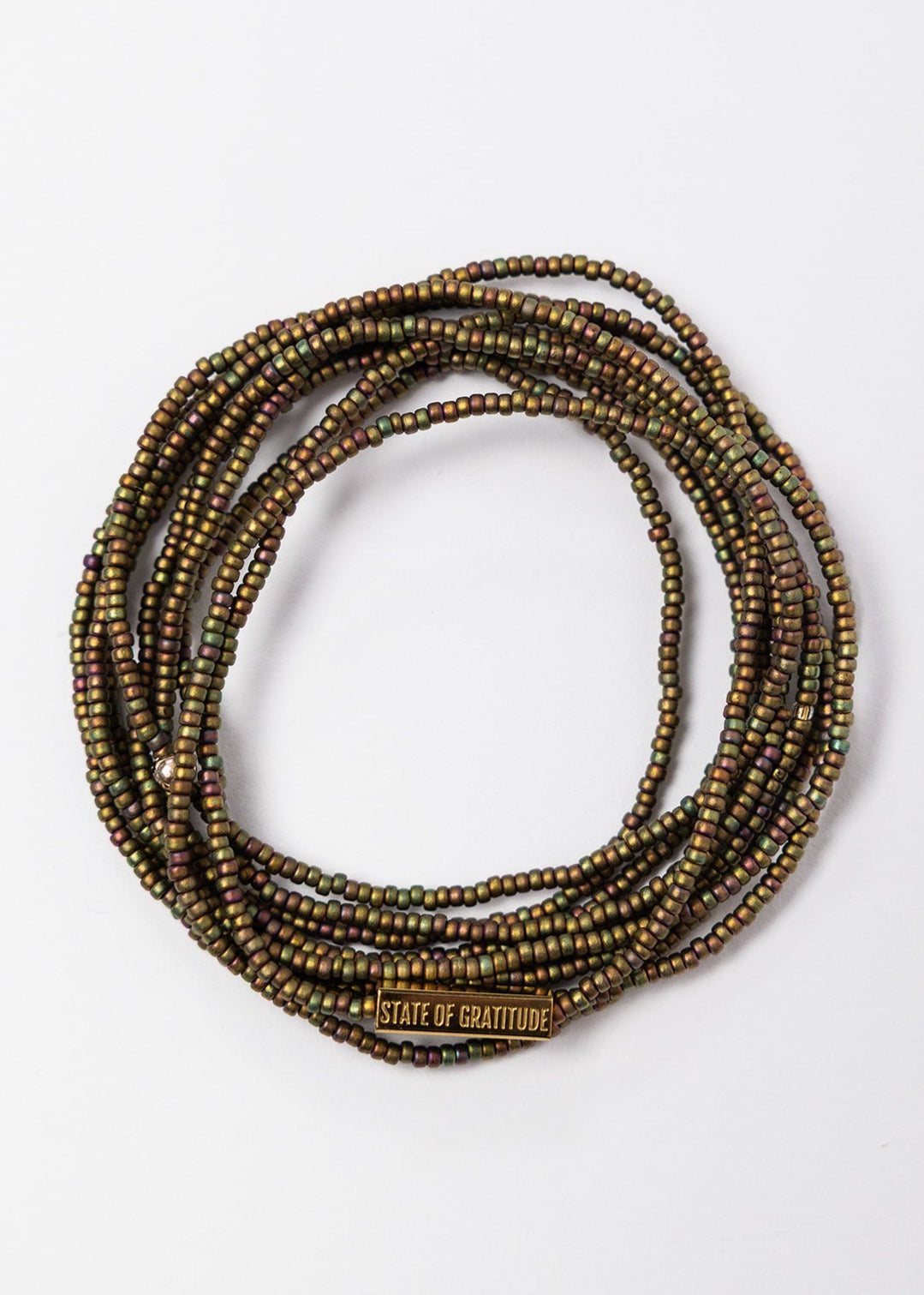 Khaki Intention Wrap Bracelet
