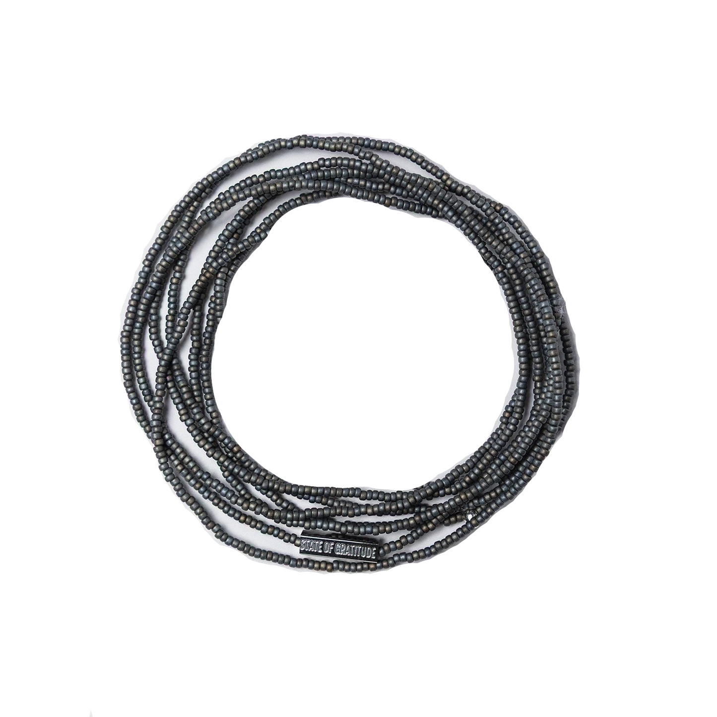 Ash Grey Intention Wrap Bracelet