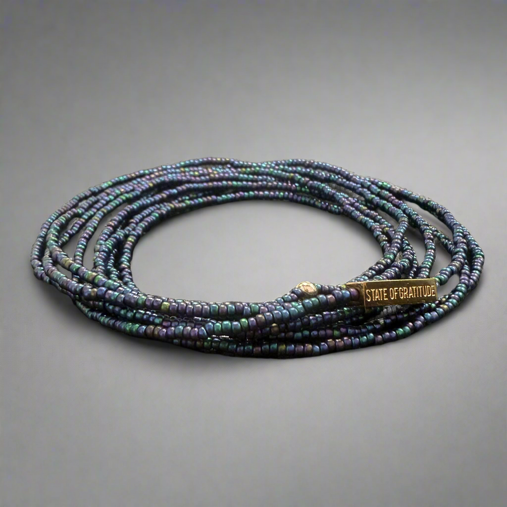 Eggplant Gratitude Bracelet Wrap