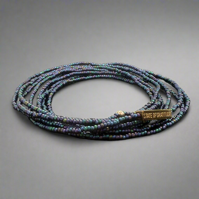Eggplant Gratitude Bracelet Wrap