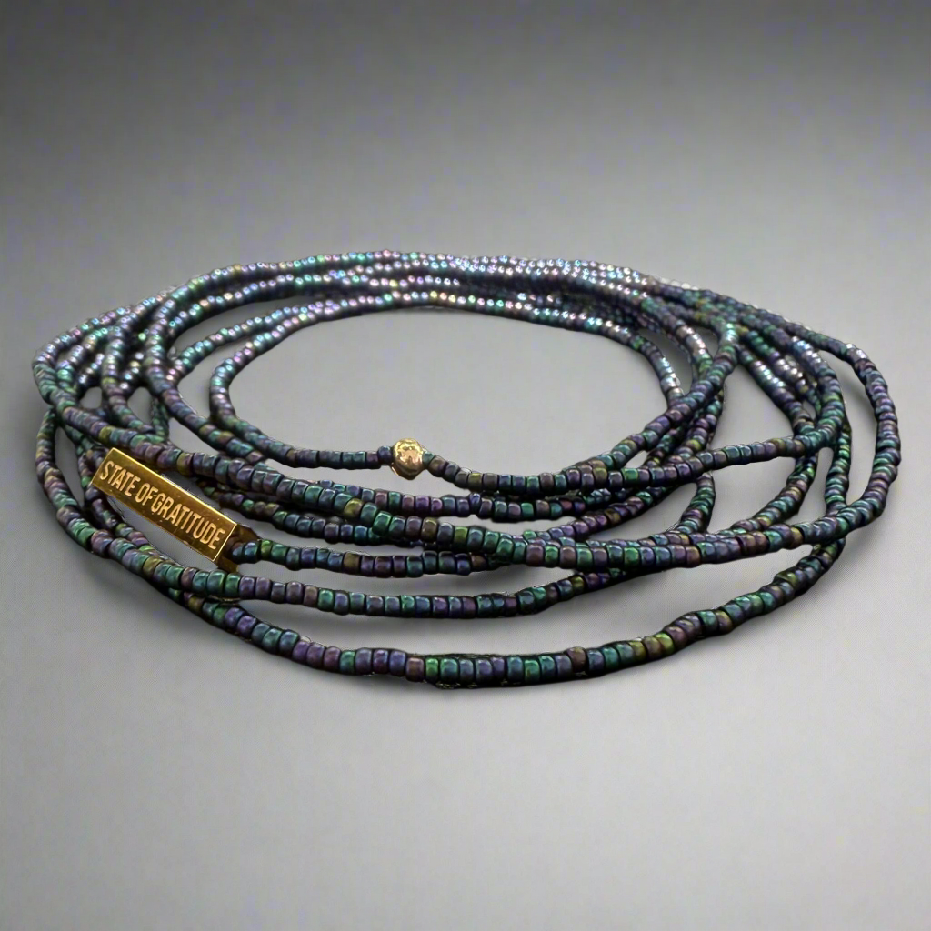 Eggplant Gratitude Bracelet Wrap