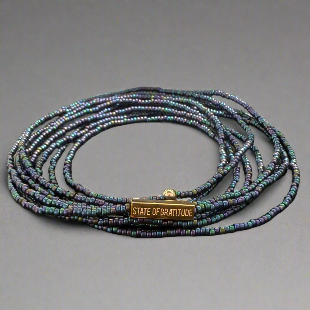Eggplant Gratitude Bracelet Wrap