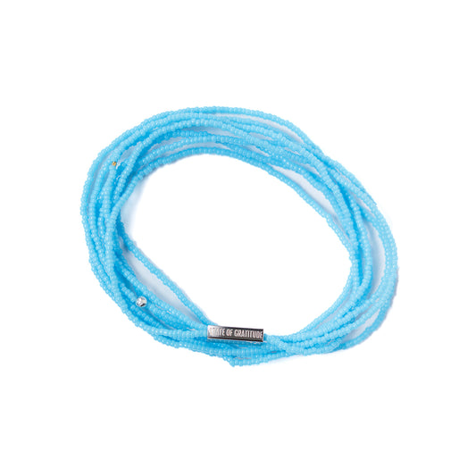 Aqua Intention Wrap Bracelet