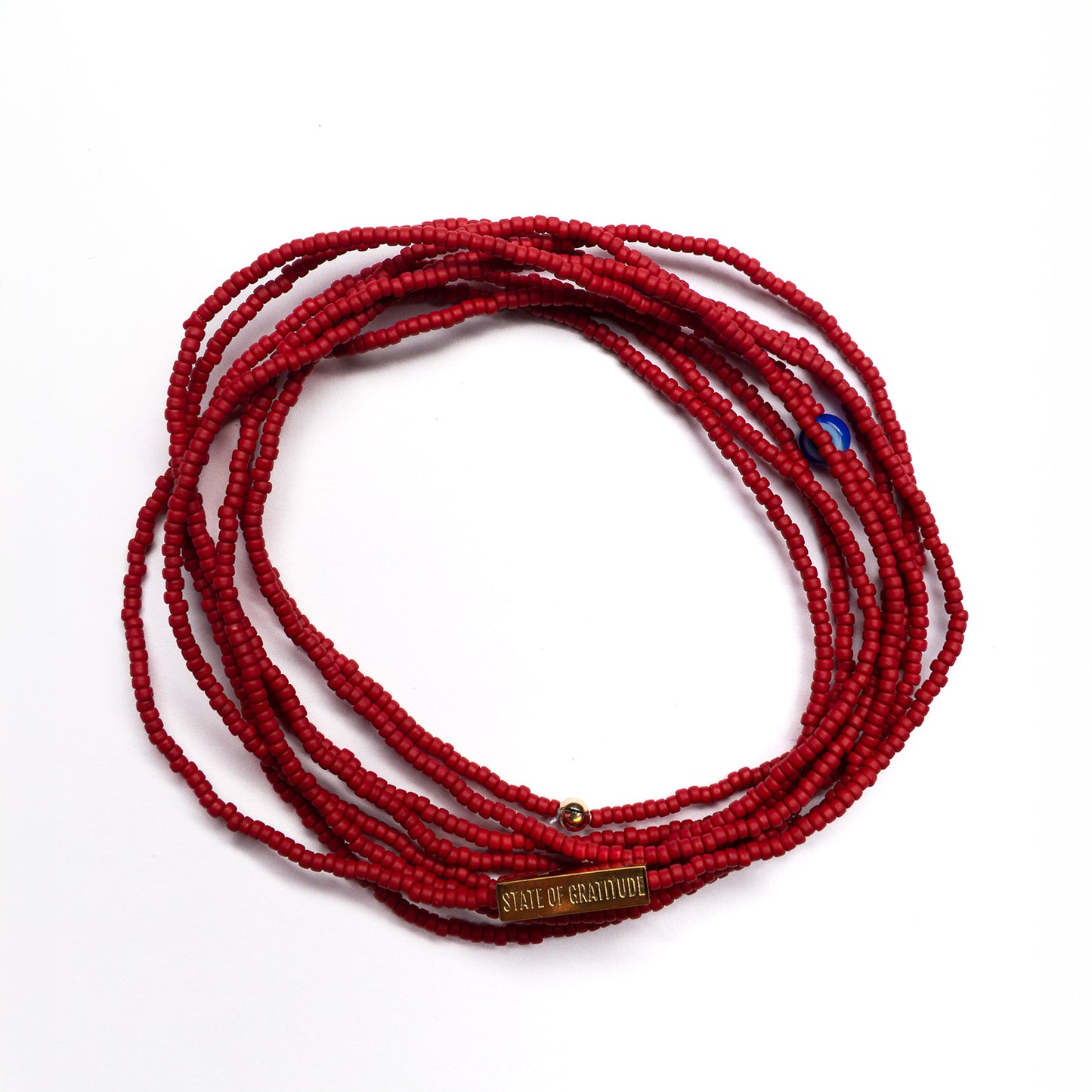 Brick Red Intention Wrap Bracelet