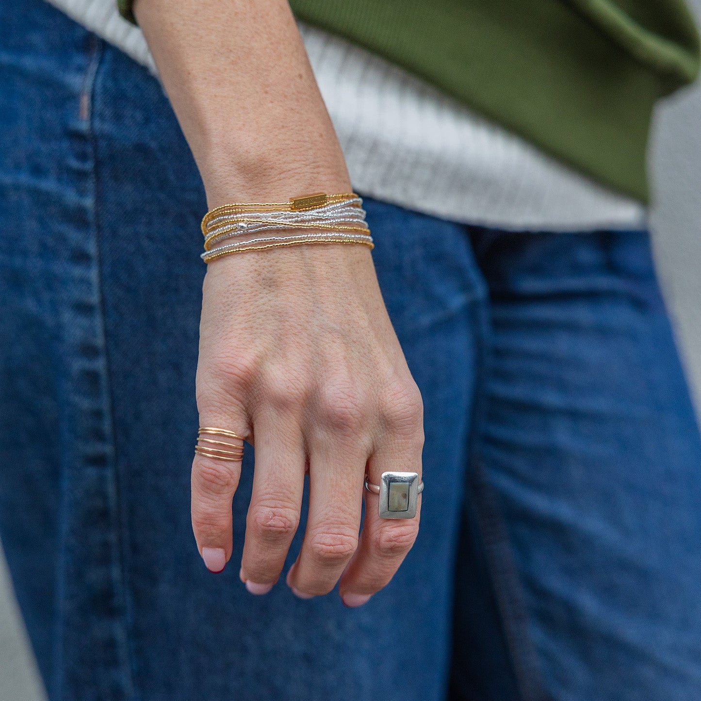 Two-Faced Intention Wrap Bracelet