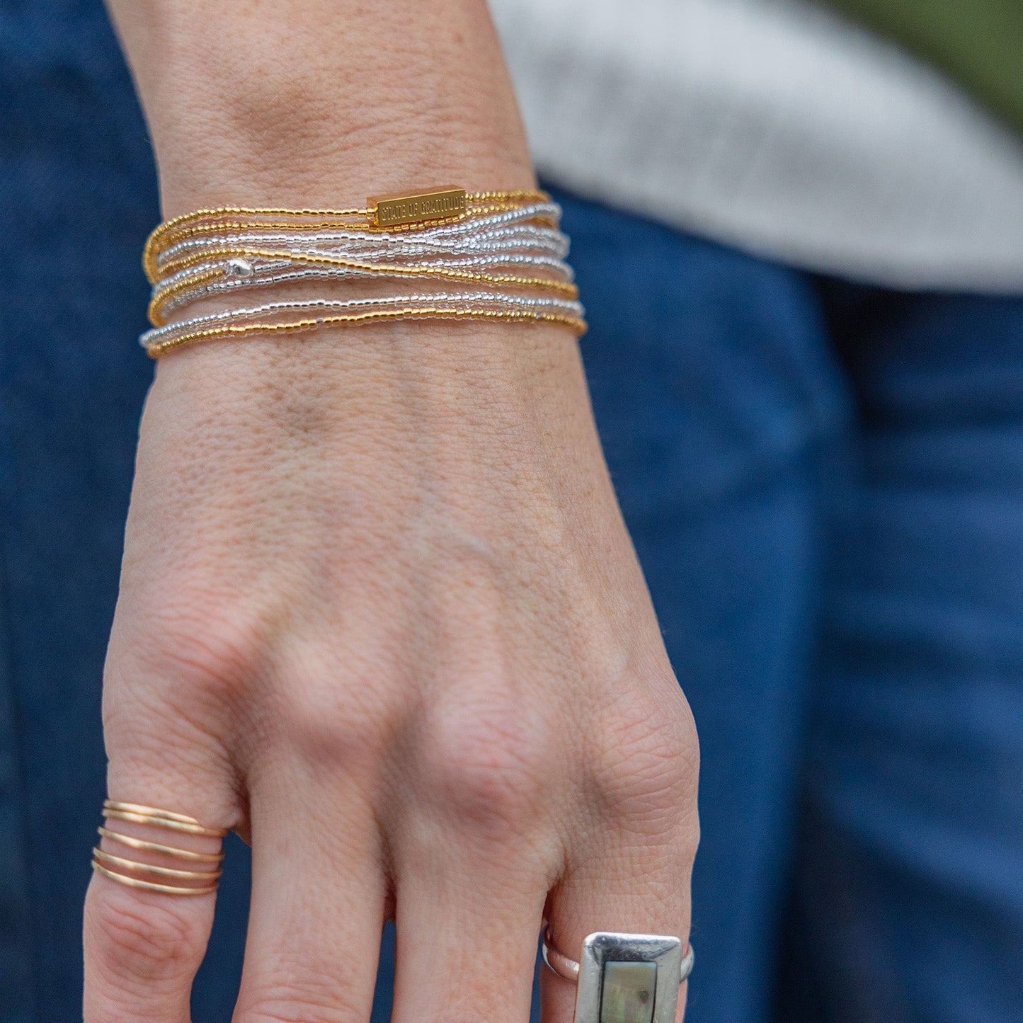 Two-Faced Intention Wrap Bracelet