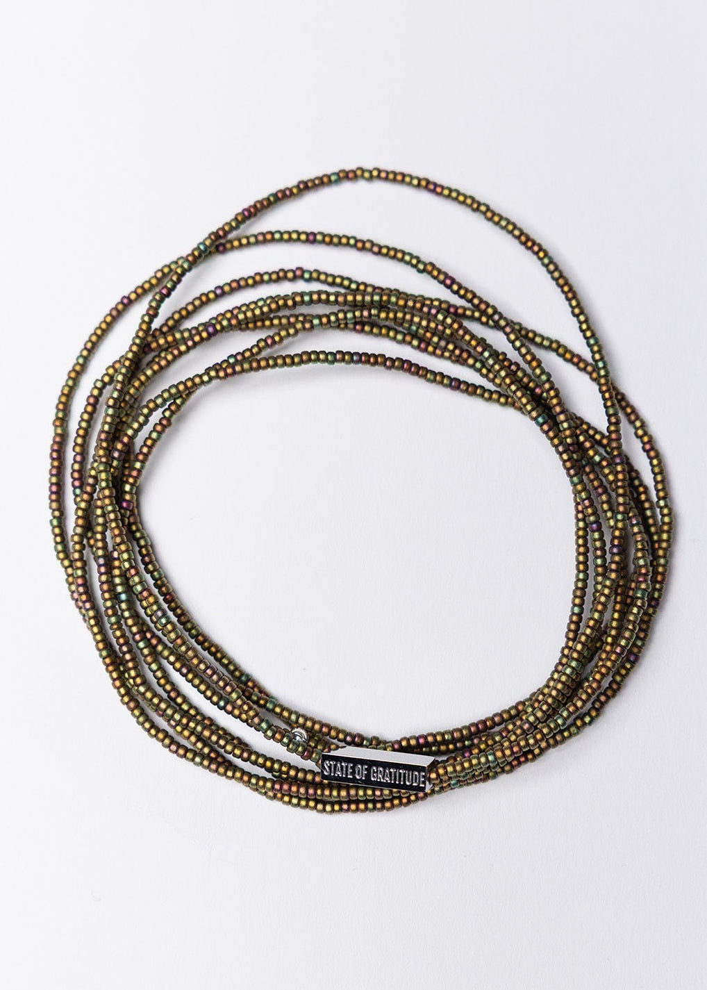 Khaki Intention Wrap Bracelet