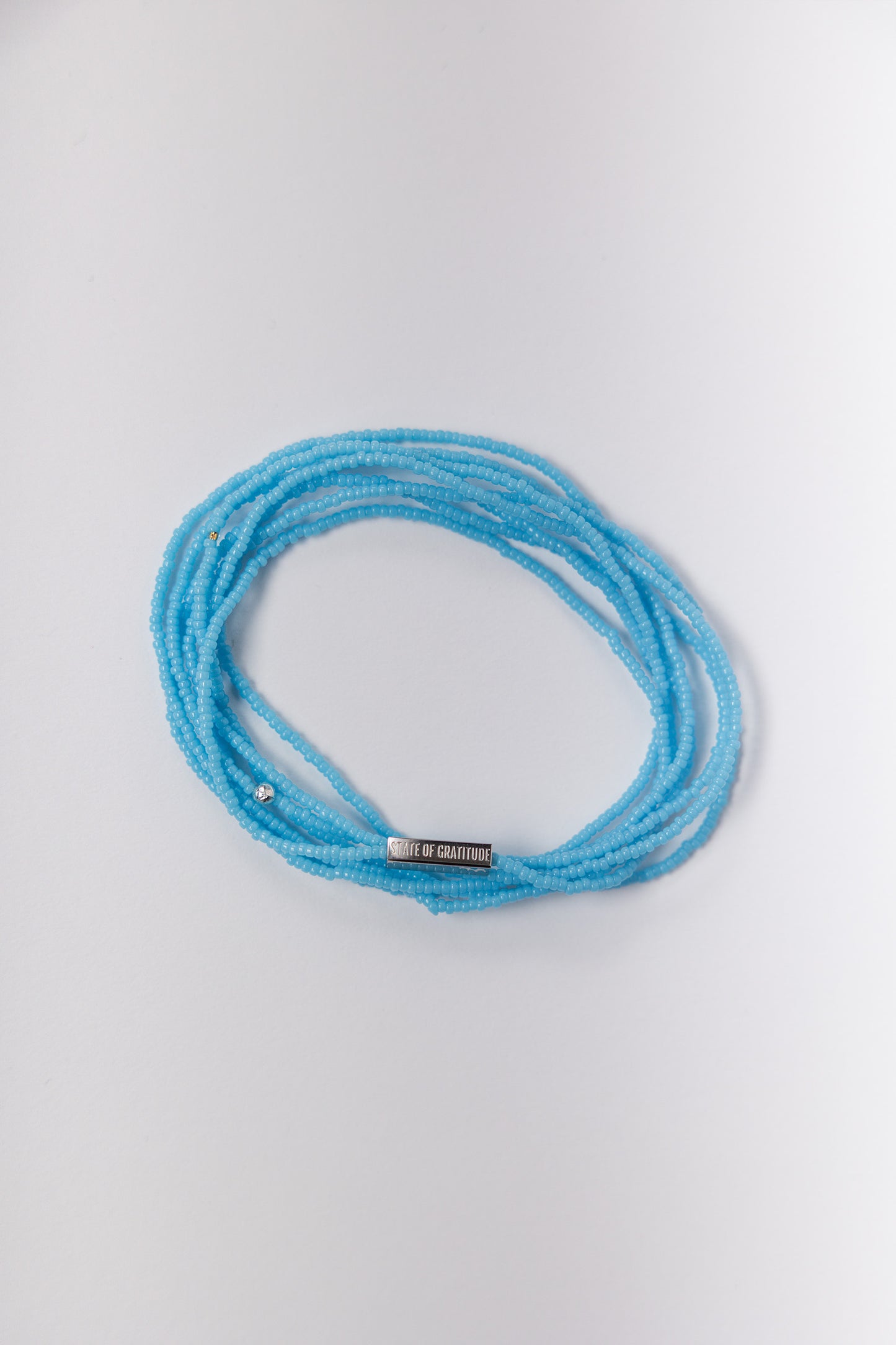 Aqua Gratitude Bracelet Wrap