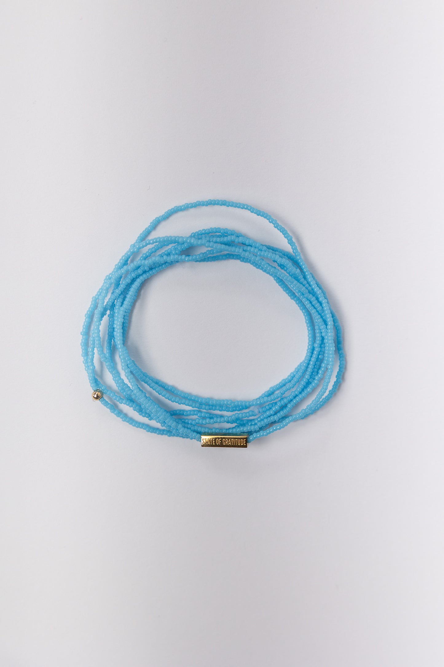 Aqua Gratitude Bracelet Wrap
