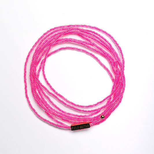 Barbie Pink Intention Wrap Bracelet