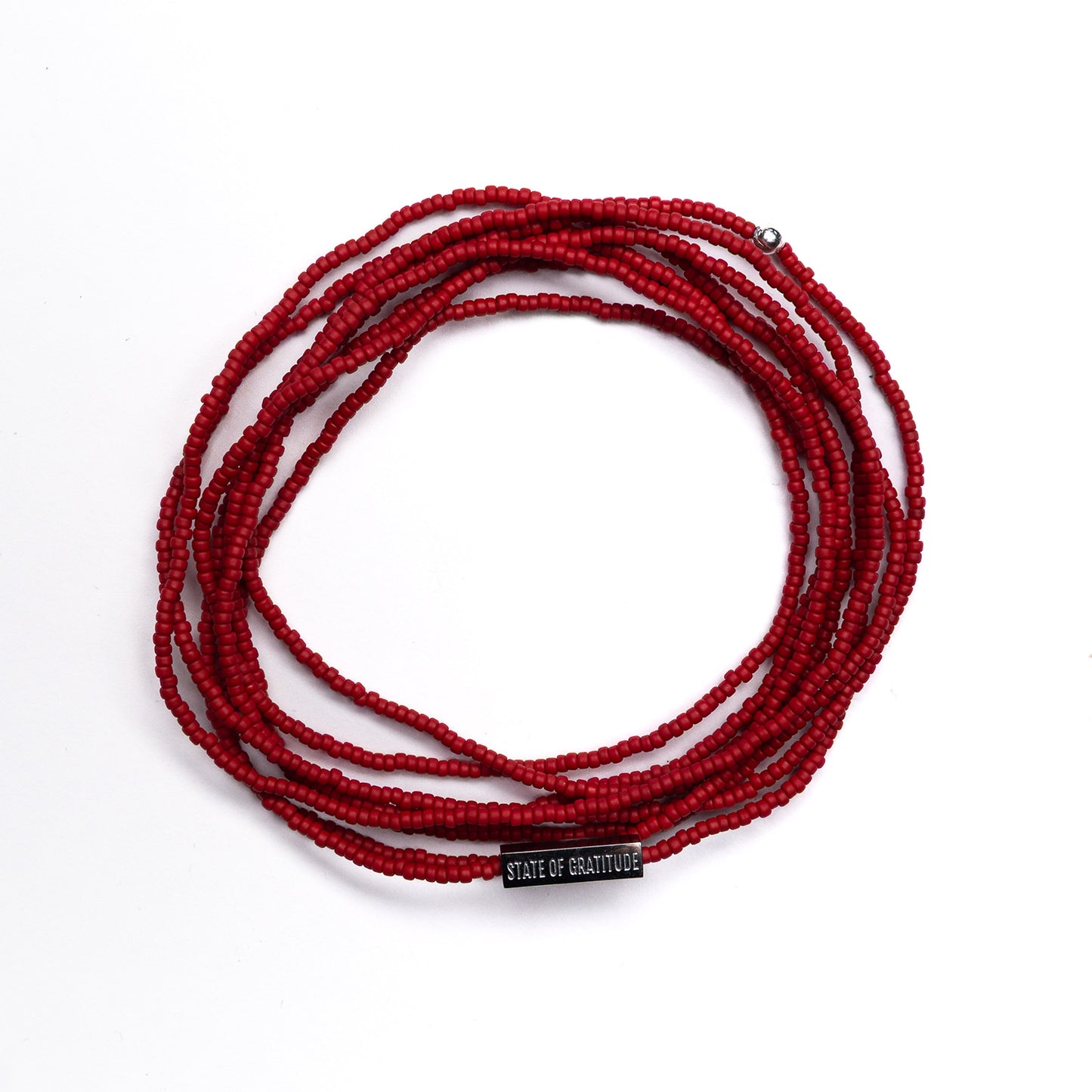 Brick Red Intention Wrap Bracelet
