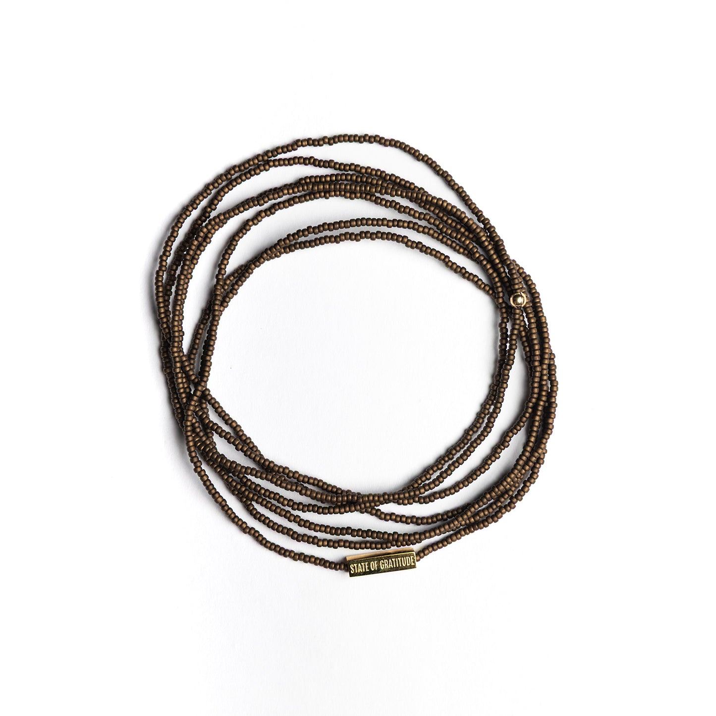 Bronze Intention Wrap Bracelet