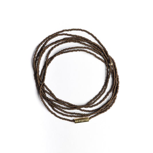 Bronze Intention Wrap Bracelet