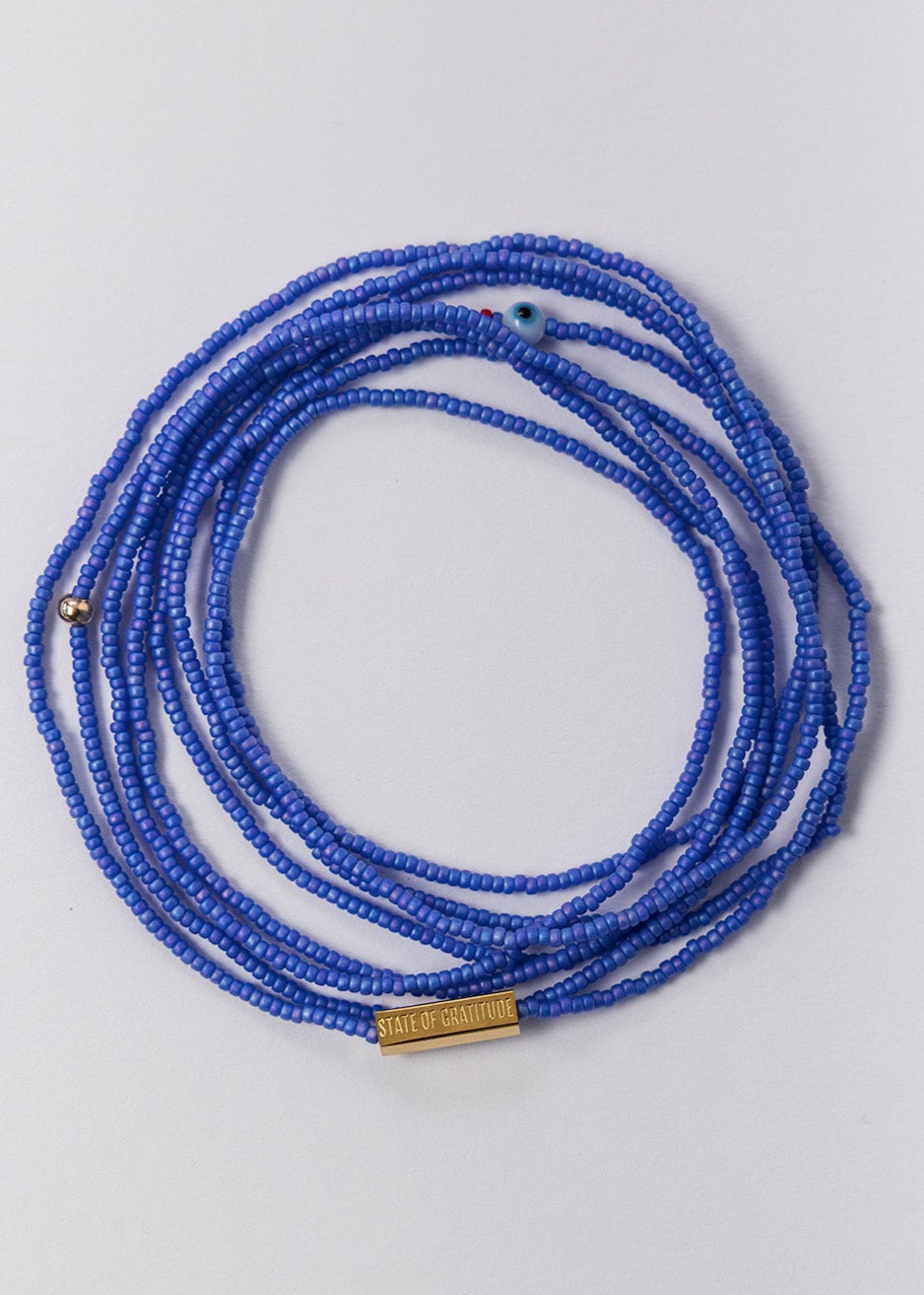 Cerulean Intention Wrap Bracelet