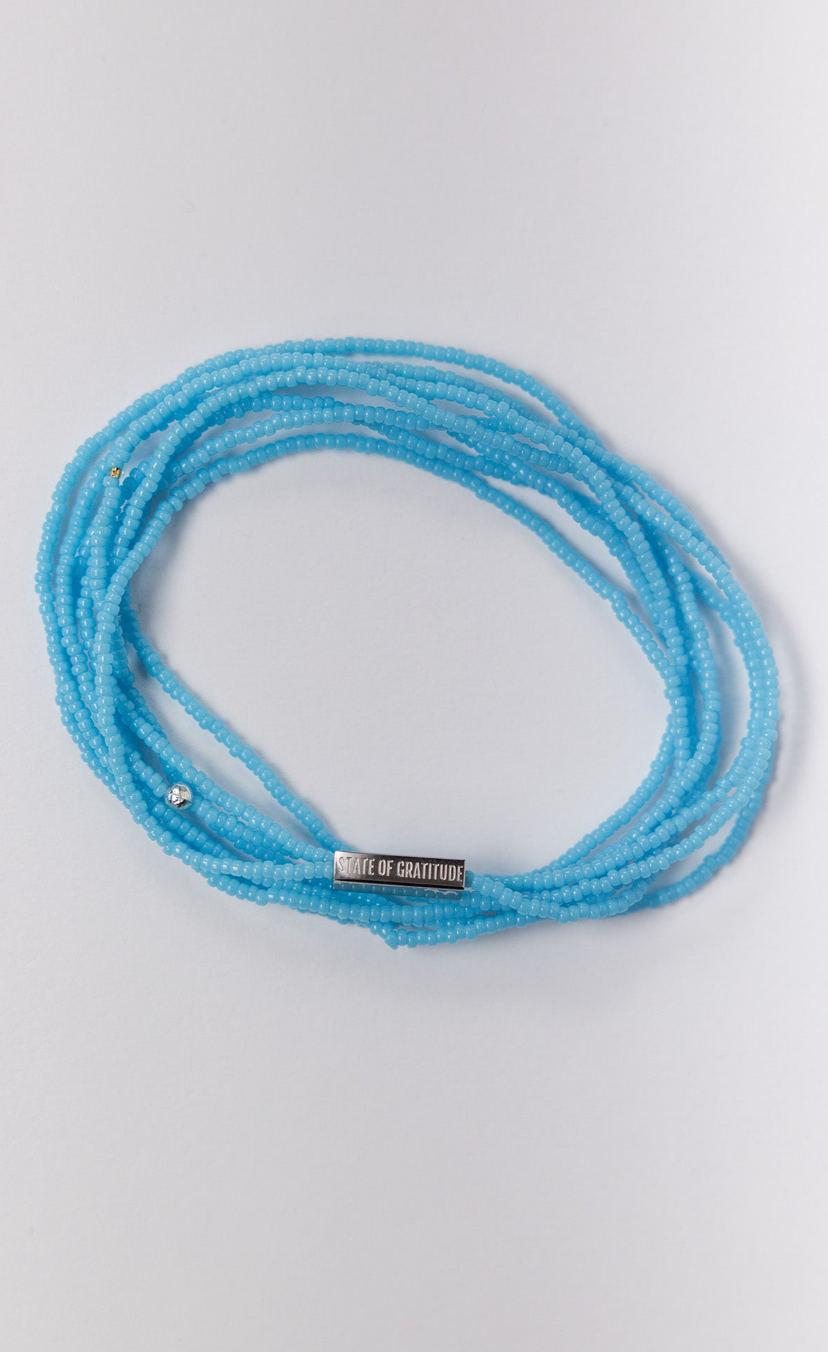 Aqua Gratitude Bracelet Wrap