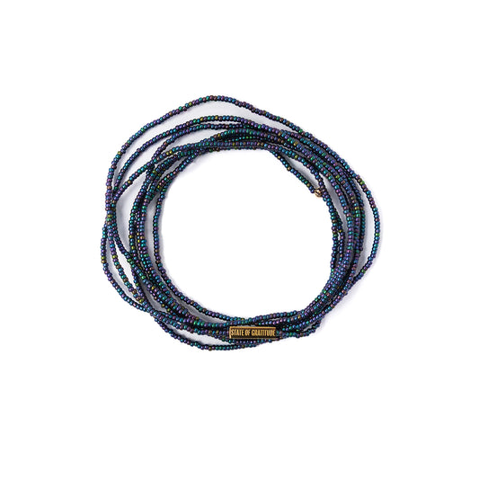Pulsera de gratitud de berenjena