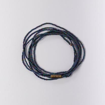 Eggplant Intention Wrap Bracelet