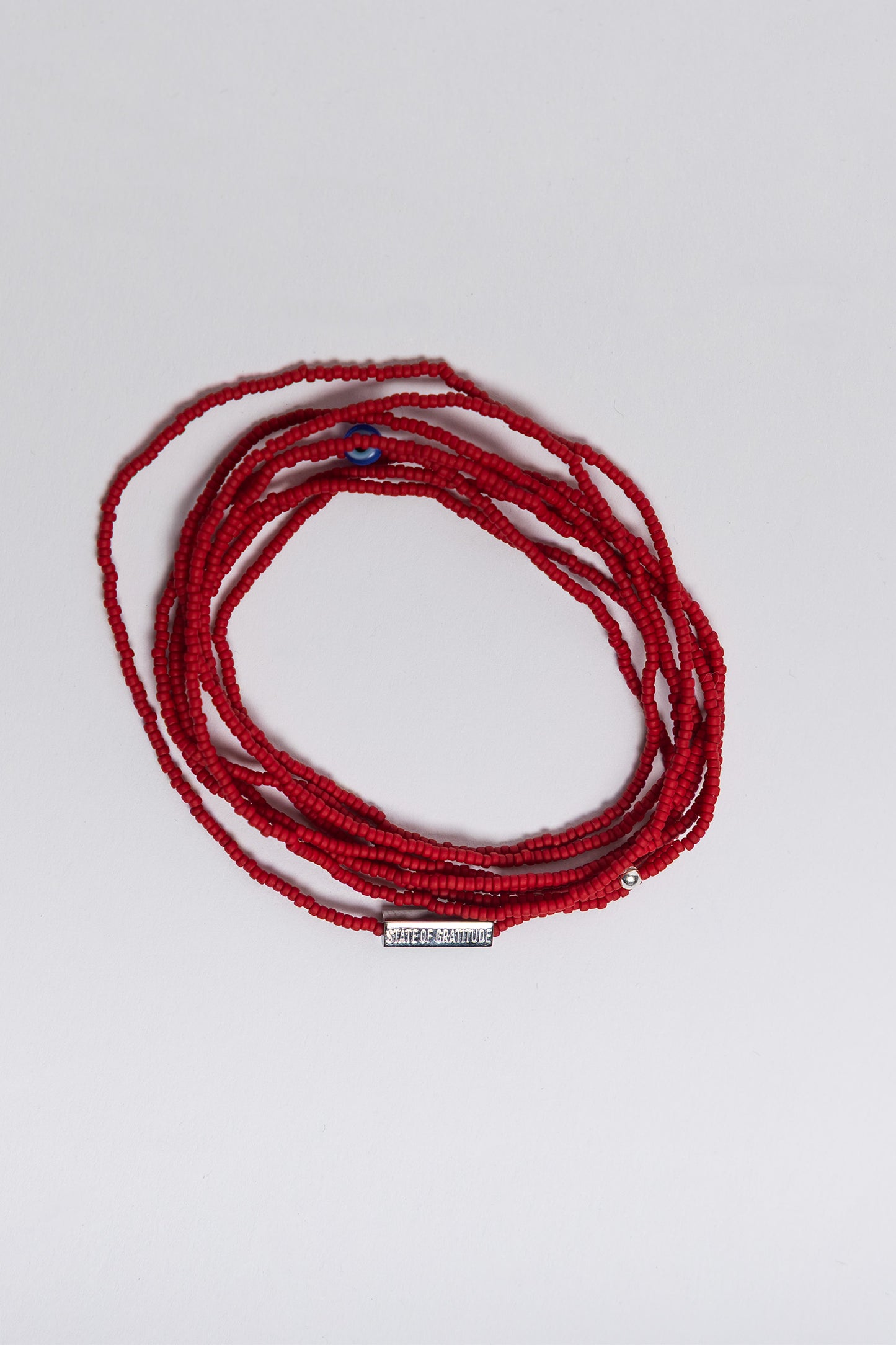 Pulsera de gratitud color granate