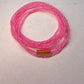Barbie Pink Intention Wrap Bracelet