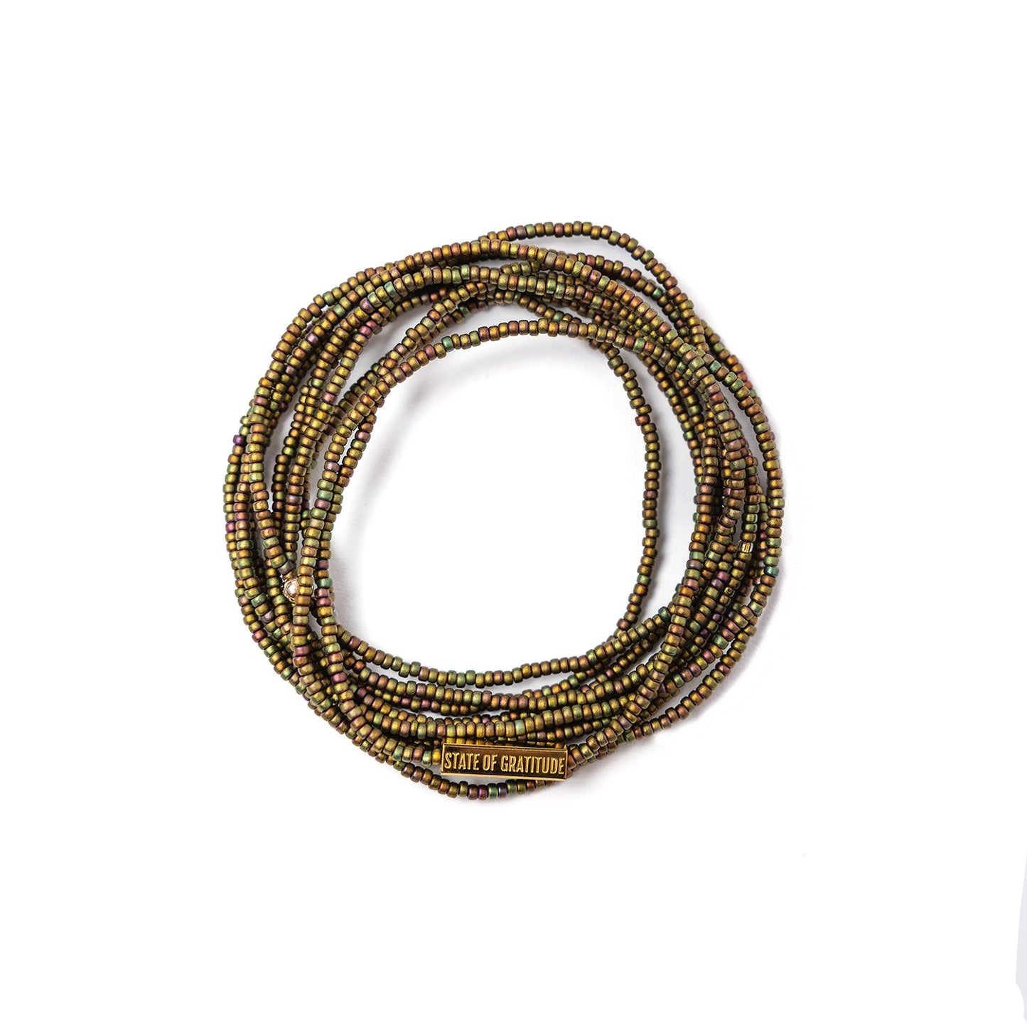 Khaki Intention Wrap Bracelet