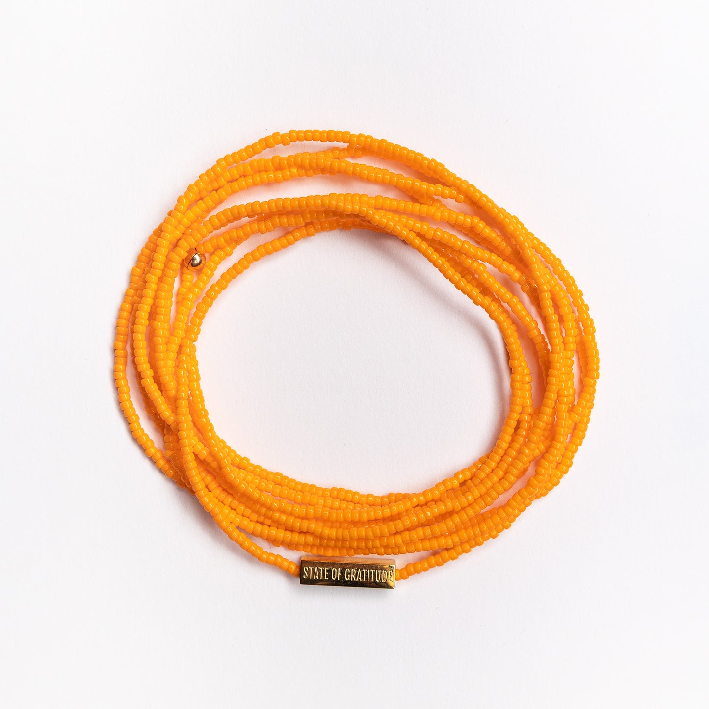 Pulsera de gratitud naranja