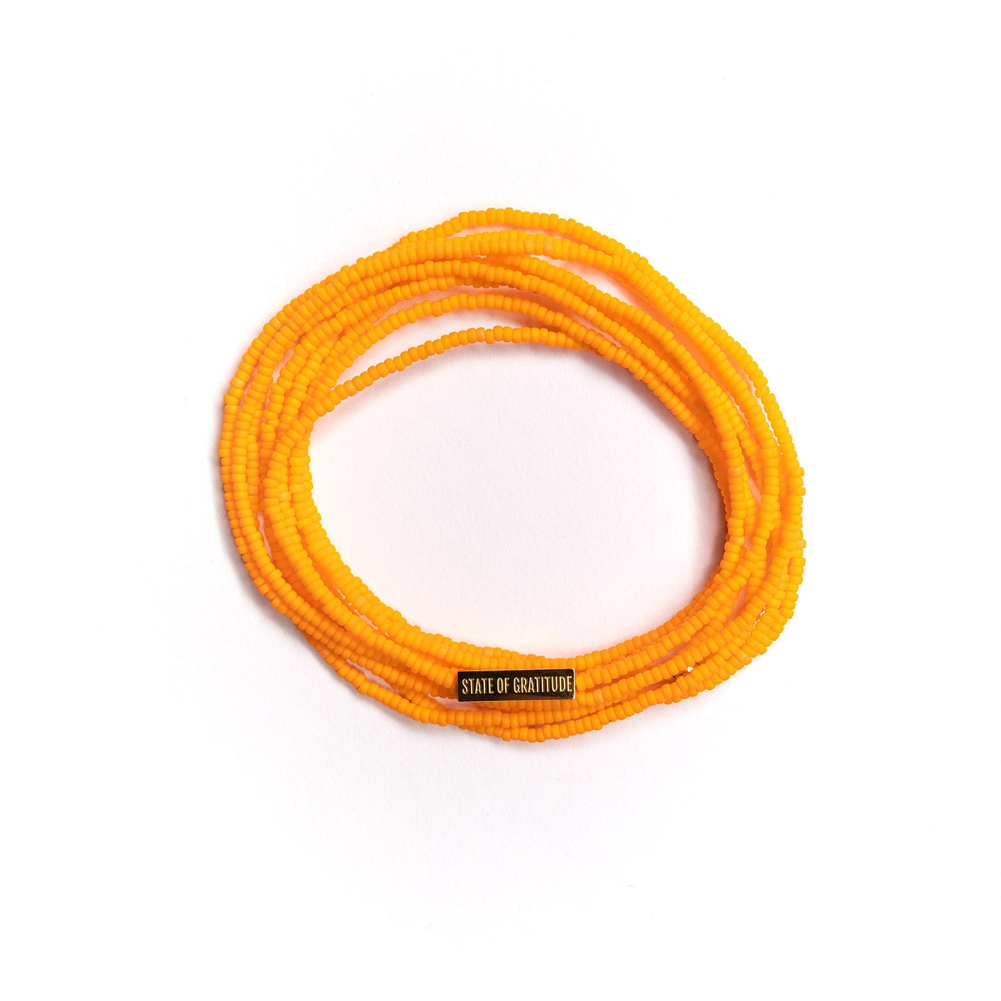 Matte Mandarin Intention Wrap Bracelet