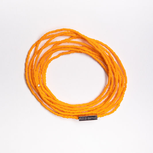 Matte Mandarin Intention Wrap Bracelet