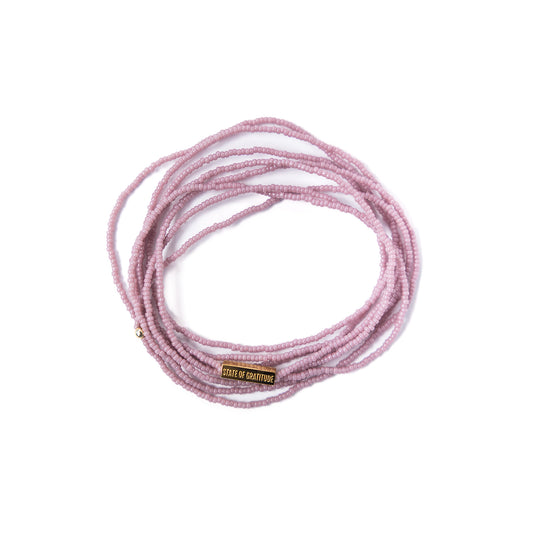 Mauve Intention Wrap Bracelet
