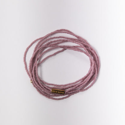 Pulsera de gratitud malva
