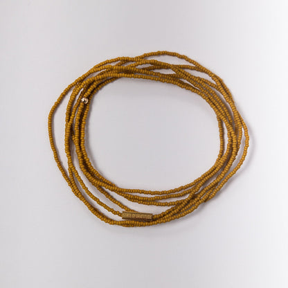 Mustard Intention Wrap Bracelet