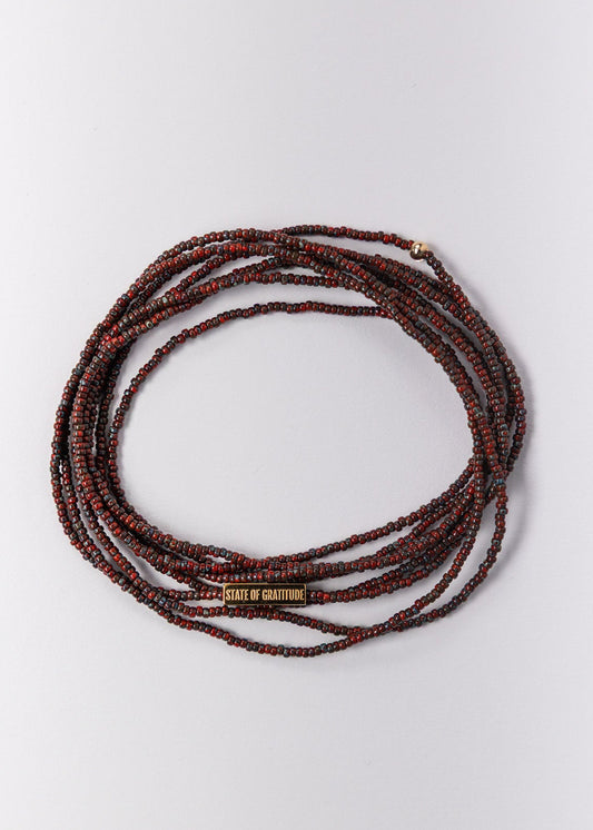 Pulsera de gratitud color sangre de buey