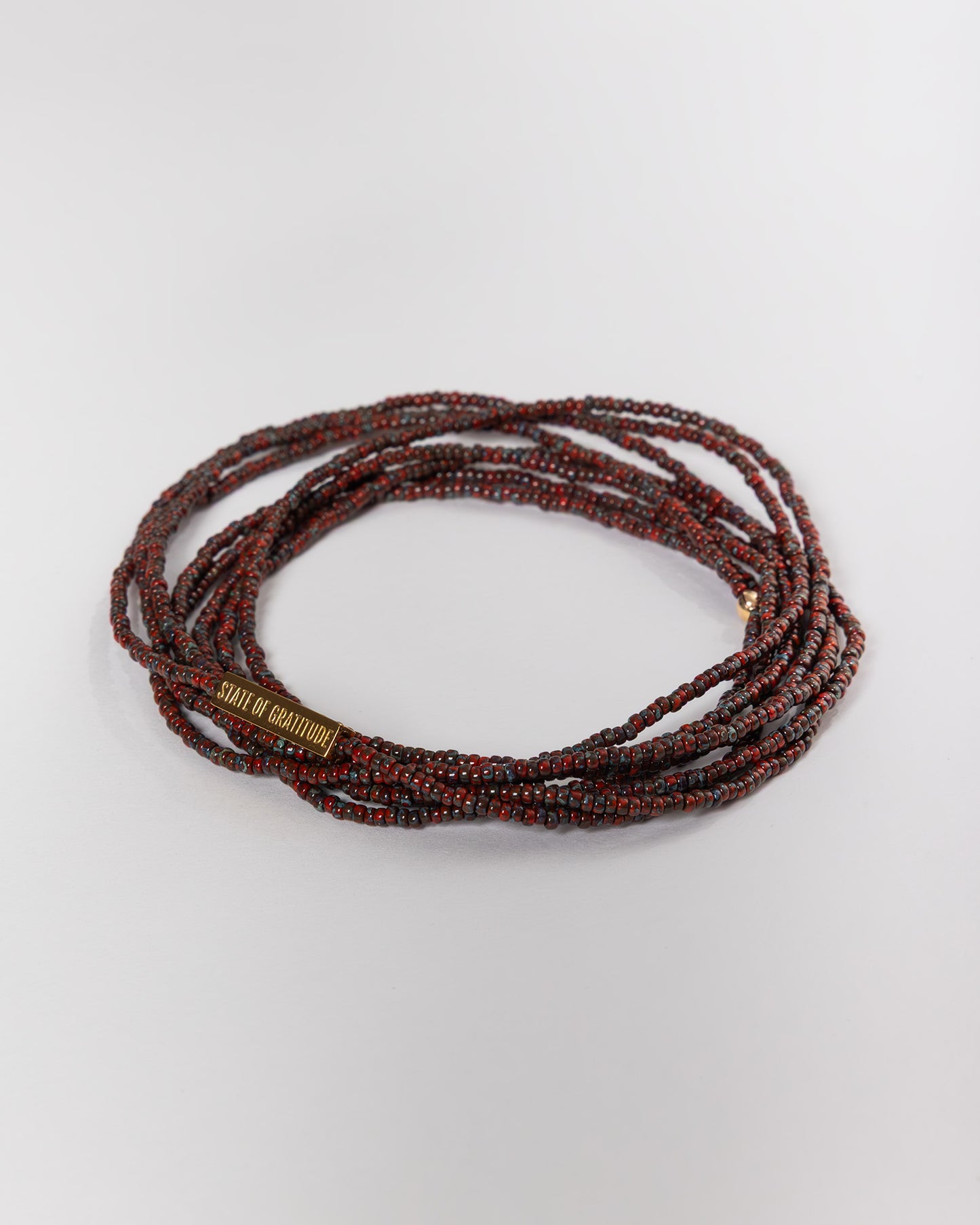 Oxblood Gratitude Bracelet Wrap