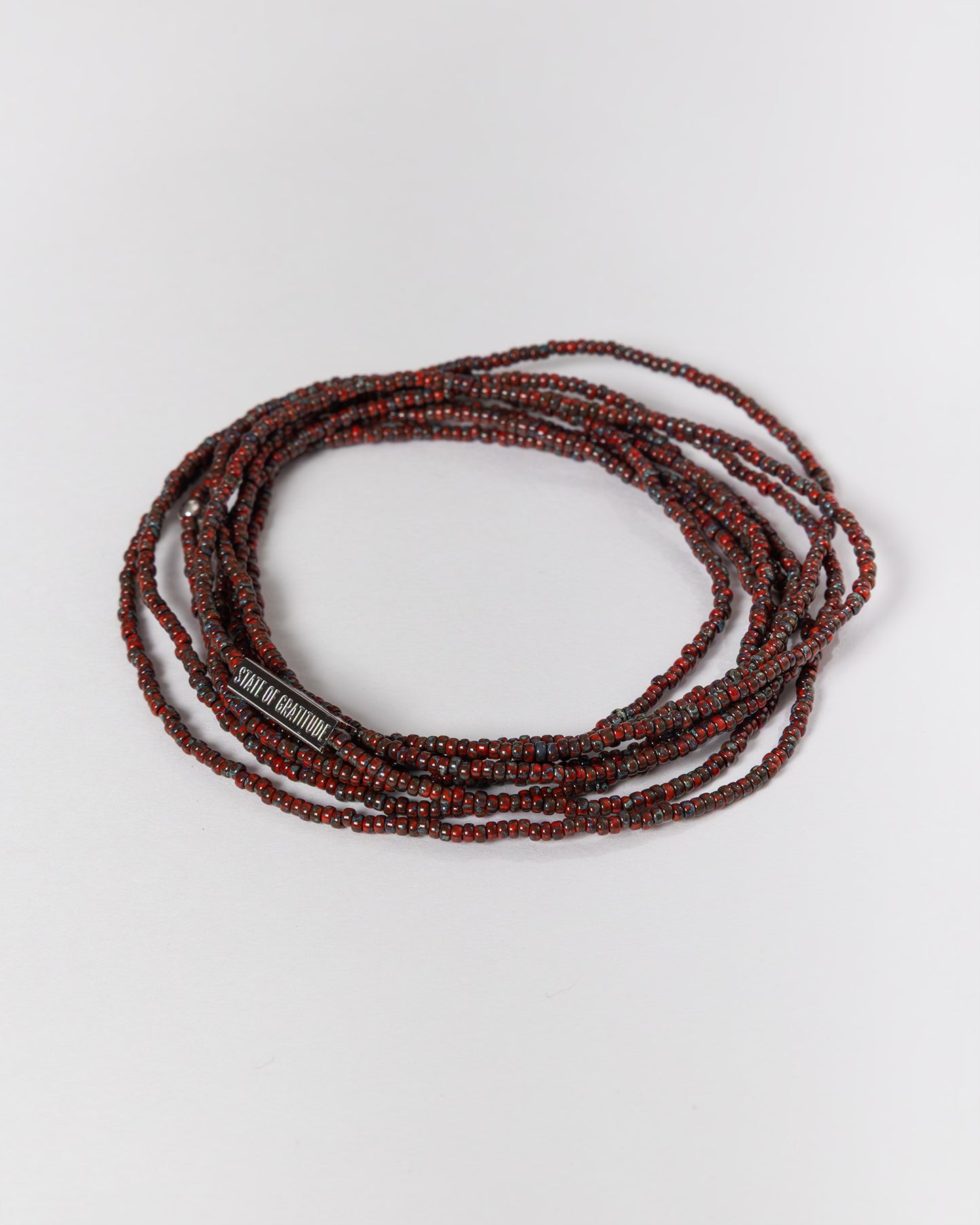 Oxblood Gratitude Bracelet Wrap